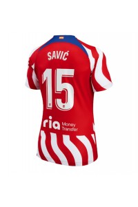 Atletico Madrid Stefan Savic #15 Voetbaltruitje Thuis tenue Dames 2022-23 Korte Mouw